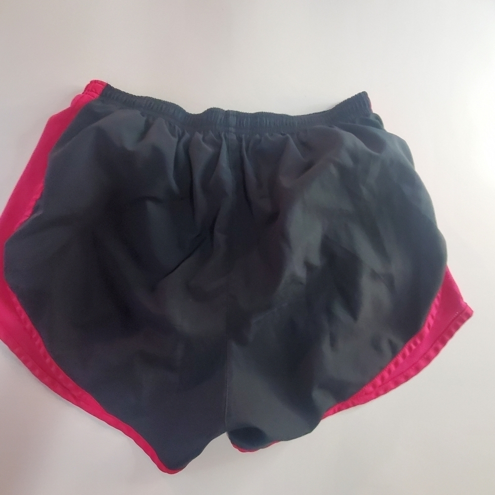 Nike Dri-Fit Athletic Running Shorts Pink & Black Women's Small Lined - Picture 3 of 5